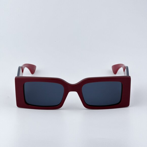 Gucci Men BRAND NEW Sunglasses Burgundy Blue Rectangular GG1860S 003 - Picture 1 of 9